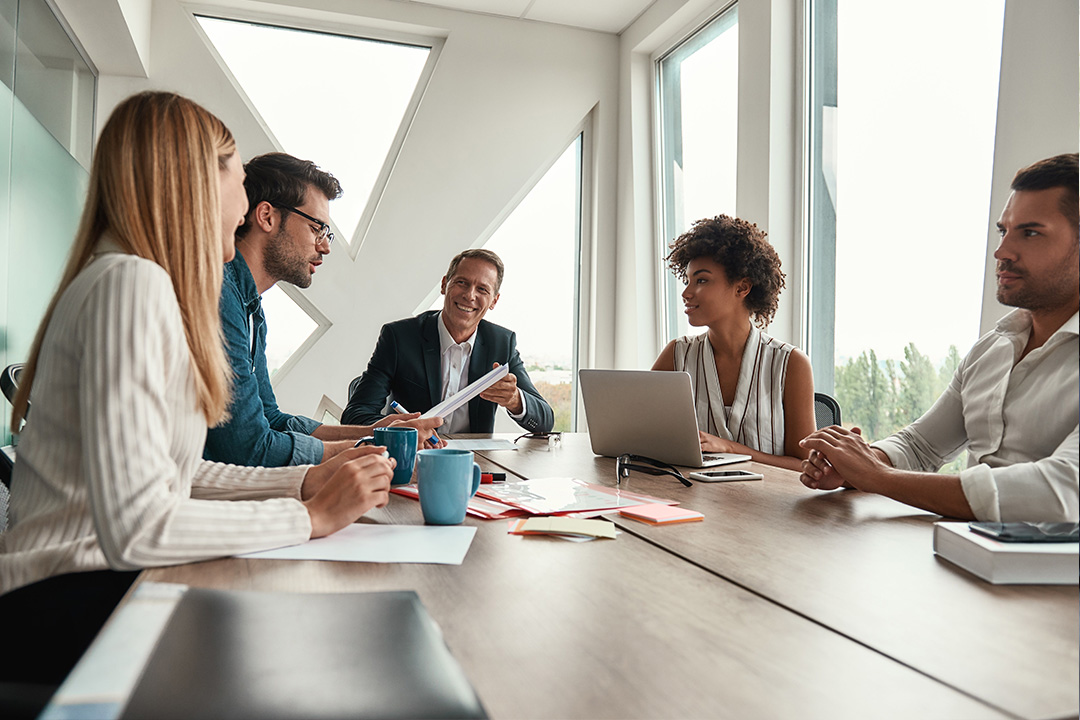 Professional team collaboration